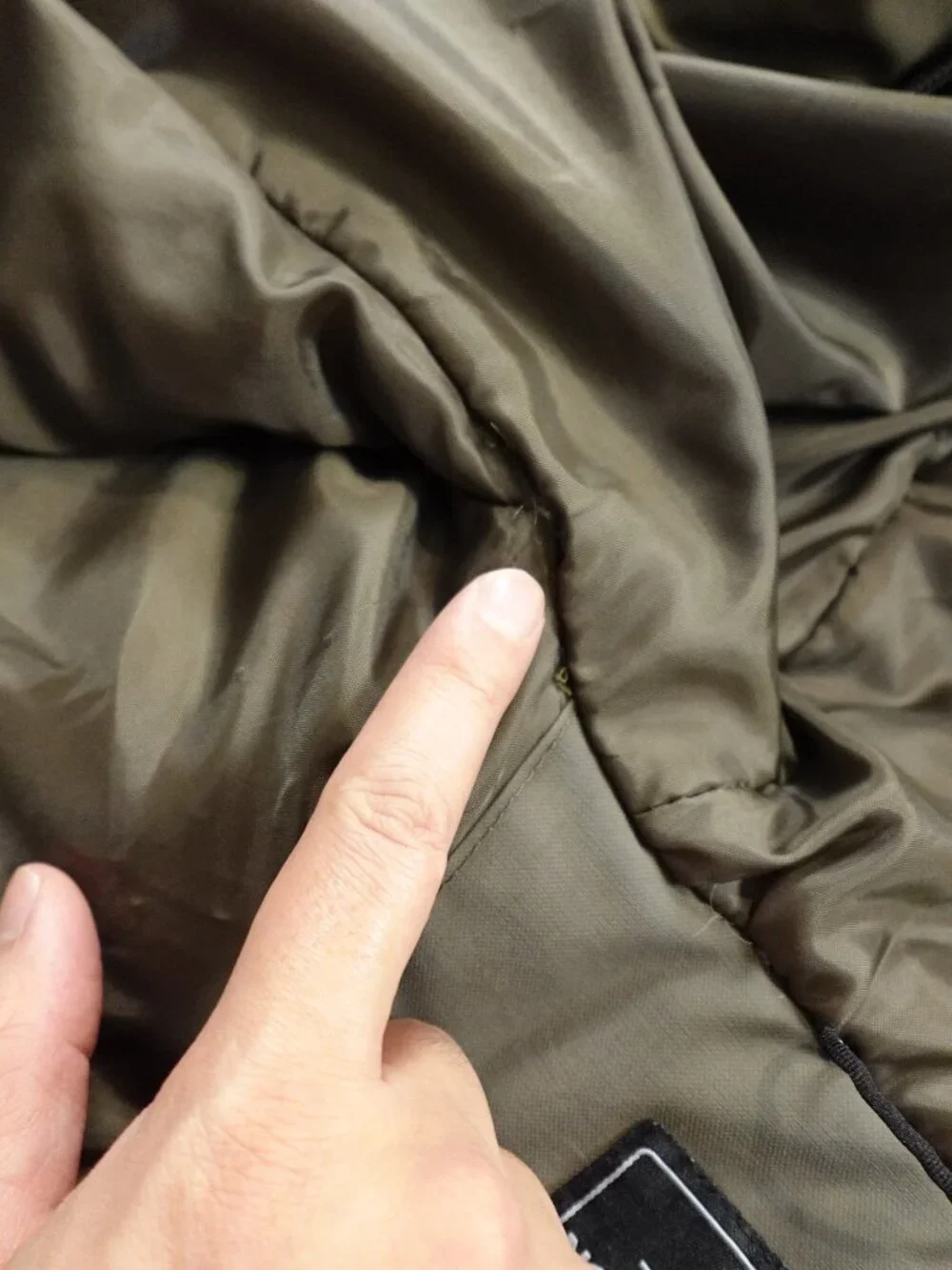 The‎ North Face HyVent Down Jacket Parka Men’s XL Olive Faux Fur Hood Vintage